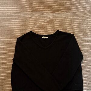American Eagle Outfitters Classic Black V-Neck Sweater